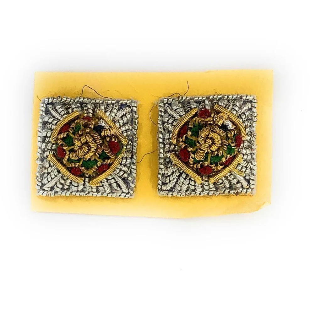 Embroidered Rank Stars - Gold & Silver - 3/8 inch - Image 3