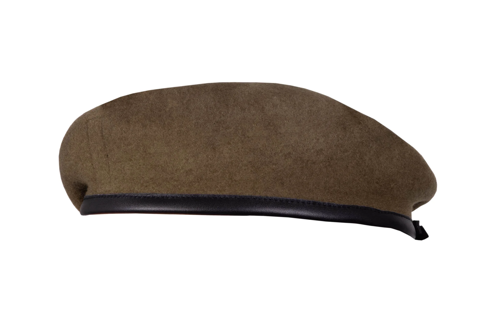 Beret Khaki - Blue Silk Lined - Small crown - Image 3