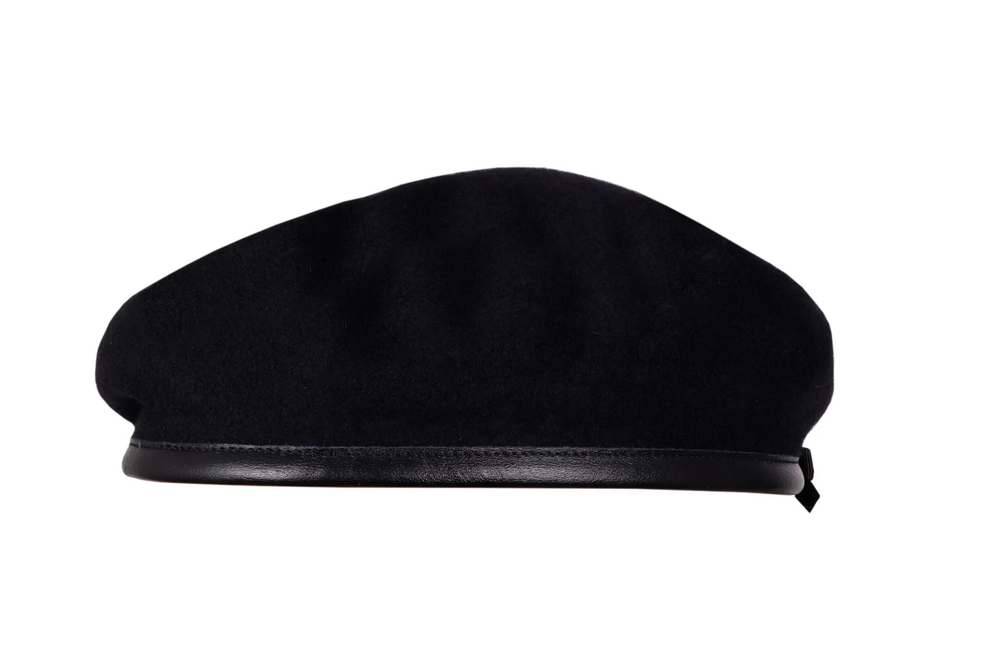 Beret Navy - Blue Silk Lined - Small Crown - Image 3
